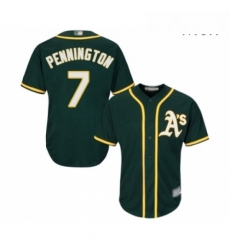 Mens Oakland Athletics 7 Cliff Pennington Replica Green Alternate 1 Cool Base Baseball Jersey Mens Oakland Athletics 7 Cliff Pennington Replica Green Alternate 1 Cool Base Baseball Jersey