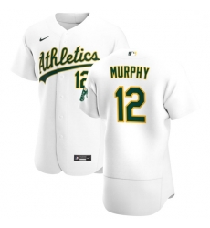 Oakland Athletics 12 Sean Murphy Men Nike White Home 2020 Authentic Player MLB Jersey Oakland Athletics 12 Sean Murphy Men Nike White Home 2020 Authentic Player MLB Jersey