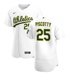 Oakland Athletics 25 Stephen Piscotty Men Nike White Home 2020 Authentic Player MLB Jersey Oakland Athletics 25 Stephen Piscotty Men Nike White Home 2020 Authentic Player MLB Jersey