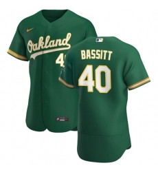 Oakland Athletics 40 Chris Bassitt Men Nike Kelly Green Alternate 2020 Authentic Player MLB Jersey Oakland Athletics 40 Chris Bassitt Men Nike Kelly Green Alternate 2020 Authentic Player MLB Jersey