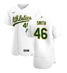 Oakland Athletics 46 Burch Smith Men Nike White Home 2020 Authentic Player MLB Jersey Oakland Athletics 46 Burch Smith Men Nike White Home 2020 Authentic Player MLB Jersey