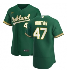 Oakland Athletics 47 Frankie Montas Men Nike Kelly Green Alternate 2020 Authentic Player MLB Jersey Oakland Athletics 47 Frankie Montas Men Nike Kelly Green Alternate 2020 Authentic Player MLB Jersey