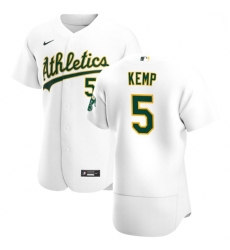 Oakland Athletics 5 Tony Kemp Men Nike White Home 2020 Authentic Player MLB Jersey Oakland Athletics 5 Tony Kemp Men Nike White Home 2020 Authentic Player MLB Jersey
