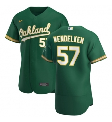 Oakland Athletics 57 J B Wendelken Men Nike Kelly Green Alternate 2020 Authentic Player MLB Jersey Oakland Athletics 57 J B Wendelken Men Nike Kelly Green Alternate 2020 Authentic Player MLB Jersey