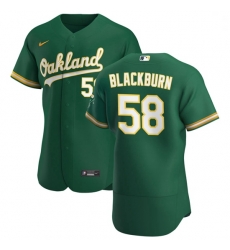 Oakland Athletics 58 Paul Blackburn Men Nike Kelly Green Alternate 2020 Authentic Player MLB Jersey Oakland Athletics 58 Paul Blackburn Men Nike Kelly Green Alternate 2020 Authentic Player MLB Jersey