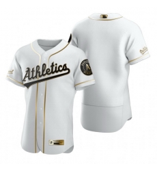 Oakland Athletics Blank White Nike Mens Authentic Golden Edition MLB Jersey Oakland Athletics Blank White Nike Mens Authentic Golden Edition MLB Jersey