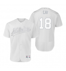 Oakland Athletics Chad Pinder Chi White 2019 Players Weekend MLB Jersey Oakland Athletics Chad Pinder Chi White 2019 Players Weekend MLB Jersey