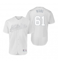 Oakland Athletics Wei-Chung Wang Wang White 2019 Players Weekend MLB Jersey Oakland Athletics Wei-Chung Wang Wang White 2019 Players Weekend MLB Jersey