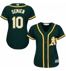Womens Majestic Oakland Athletics 10 Marcus Semien Authentic Green Alternate 1 Cool Base MLB Jersey Womens Majestic Oakland Athletics 10 Marcus Semien Authentic Green Alternate 1 Cool Base MLB Jersey
