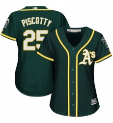 Womens Majestic Oakland Athletics 25 Stephen Piscotty Authentic Green Alternate 1 Cool Base MLB Jersey Womens Majestic Oakland Athletics 25 Stephen Piscotty Authentic Green Alternate 1 Cool Base MLB Jersey