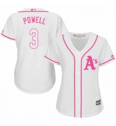 Womens Majestic Oakland Athletics 3 Boog Powell Replica White Fashion Cool Base MLB Jersey Womens Majestic Oakland Athletics 3 Boog Powell Replica White Fashion Cool Base MLB Jersey