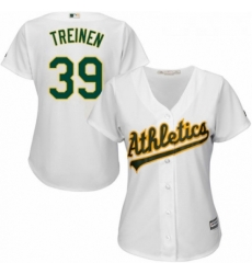 Womens Majestic Oakland Athletics 39 Blake Treinen Authentic White Home Cool Base MLB Jersey Womens Majestic Oakland Athletics 39 Blake Treinen Authentic White Home Cool Base MLB Jersey