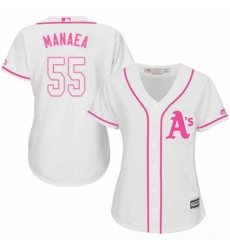Womens Majestic Oakland Athletics 55 Sean Manaea Authentic White Fashion Cool Base MLB Jersey Womens Majestic Oakland Athletics 55 Sean Manaea Authentic White Fashion Cool Base MLB Jersey