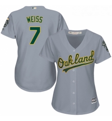 Womens Majestic Oakland Athletics 7 Walt Weiss Authentic Grey Road Cool Base MLB Jersey Womens Majestic Oakland Athletics 7 Walt Weiss Authentic Grey Road Cool Base MLB Jersey