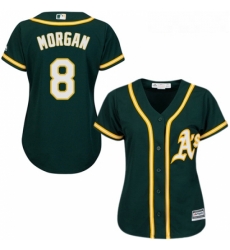 Womens Majestic Oakland Athletics 8 Joe Morgan Authentic Green Alternate 1 Cool Base MLB Jersey Womens Majestic Oakland Athletics 8 Joe Morgan Authentic Green Alternate 1 Cool Base MLB Jersey