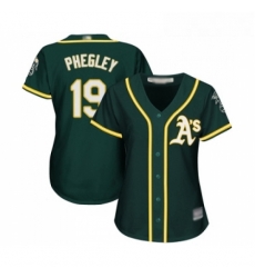 Womens Oakland Athletics 19 Josh Phegley Replica Green Alternate 1 Cool Base Baseball Jersey Womens Oakland Athletics 19 Josh Phegley Replica Green Alternate 1 Cool Base Baseball Jersey