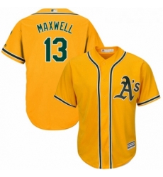 Youth Majestic Oakland Athletics 13 Bruce Maxwell Replica Gold Alternate 2 Cool Base MLB Jersey Youth Majestic Oakland Athletics 13 Bruce Maxwell Replica Gold Alternate 2 Cool Base MLB Jersey