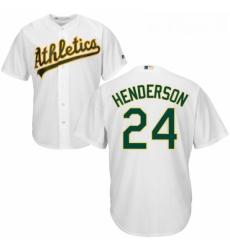 Youth Majestic Oakland Athletics 24 Rickey Henderson Authentic White Home Cool Base MLB Jersey Youth Majestic Oakland Athletics 24 Rickey Henderson Authentic White Home Cool Base MLB Jersey