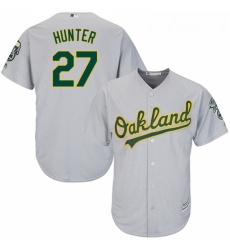 Youth Majestic Oakland Athletics 27 Catfish Hunter Authentic Grey Road Cool Base MLB Jersey Youth Majestic Oakland Athletics 27 Catfish Hunter Authentic Grey Road Cool Base MLB Jersey