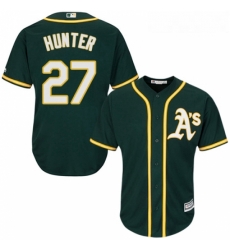 Youth Majestic Oakland Athletics 27 Catfish Hunter Replica Green Alternate 1 Cool Base MLB Jersey Youth Majestic Oakland Athletics 27 Catfish Hunter Replica Green Alternate 1 Cool Base MLB Jersey