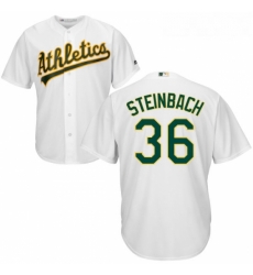 Youth Majestic Oakland Athletics 36 Terry Steinbach Authentic White Home Cool Base MLB Jersey Youth Majestic Oakland Athletics 36 Terry Steinbach Authentic White Home Cool Base MLB Jersey