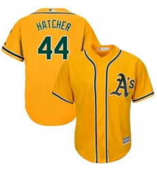 Youth Majestic Oakland Athletics 44 Chris Hatcher Replica Gold Alternate 2 Cool Base MLB Jersey Youth Majestic Oakland Athletics 44 Chris Hatcher Replica Gold Alternate 2 Cool Base MLB Jersey