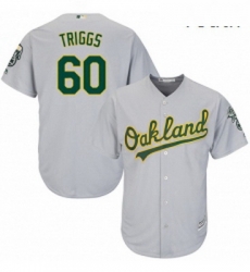 Youth Majestic Oakland Athletics 60 Andrew Triggs Authentic Grey Road Cool Base MLB Jersey Youth Majestic Oakland Athletics 60 Andrew Triggs Authentic Grey Road Cool Base MLB Jersey