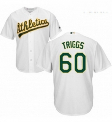 Youth Majestic Oakland Athletics 60 Andrew Triggs Replica White Home Cool Base MLB Jersey Youth Majestic Oakland Athletics 60 Andrew Triggs Replica White Home Cool Base MLB Jersey