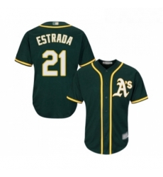 Youth Oakland Athletics 21 Marco Estrada Replica Green Alternate 1 Cool Base Baseball Jersey Youth Oakland Athletics 21 Marco Estrada Replica Green Alternate 1 Cool Base Baseball Jersey