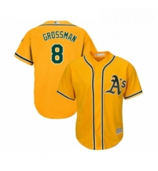 Youth Oakland Athletics 8 Robbie Grossman Replica Gold Alternate 2 Cool Base Baseball Jersey Youth Oakland Athletics 8 Robbie Grossman Replica Gold Alternate 2 Cool Base Baseball Jersey