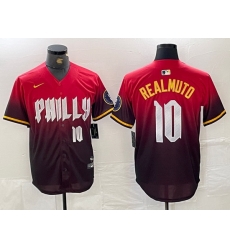 Men Philadelphia Phillies 10 J T Realmuto Red 2024 City Connect Limited Stitched Jersey 1 Men Philadelphia Phillies 10 J T Realmuto Red 2024 City Connect Limited Stitched Jersey 1