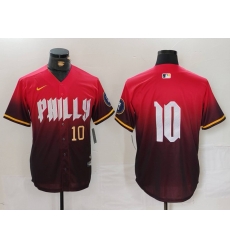 Men Philadelphia Phillies 10 J T Realmuto Red 2024 City Connect Limited Stitched Jersey 3 Men Philadelphia Phillies 10 J T Realmuto Red 2024 City Connect Limited Stitched Jersey 3