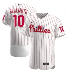 Men Philadelphia Phillies 10 JT Realmuto Men Nike White Home 2020 Flex Base Player MLB Jersey Men Philadelphia Phillies 10 JT Realmuto Men Nike White Home 2020 Flex Base Player MLB Jersey