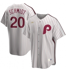 Men Philadelphia Phillies 20 Mike Schmidt Nike Home Cooperstown Collection Player MLB Jersey White Men Philadelphia Phillies 20 Mike Schmidt Nike Home Cooperstown Collection Player MLB Jersey White