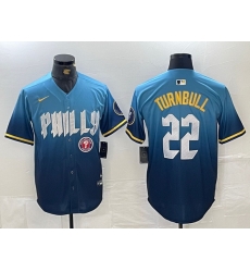 Men Philadelphia Phillies 22 Spencer Turnbull Blue 2024 City Connect Limited Stitched Jersey 4 Men Philadelphia Phillies 22 Spencer Turnbull Blue 2024 City Connect Limited Stitched Jersey 4