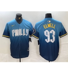 Men Philadelphia Phillies 93 Jason Elwell Blue 2024 City Connect Limited Stitched Jersey Men Philadelphia Phillies 93 Jason Elwell Blue 2024 City Connect Limited Stitched Jersey