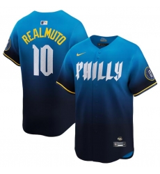 Men Philadelphia Phillies Active Player Custom Blue 2024 City Connect Limited Stitched Jersey Men Philadelphia Phillies Active Player Custom Blue 2024 City Connect Limited Stitched Jersey