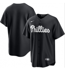 Men Philadelphia Phillies Blank Black Lights Out Limited Stitched Baseball Jersey Men Philadelphia Phillies Blank Black Lights Out Limited Stitched Baseball Jersey