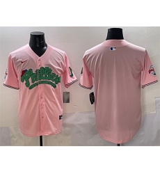 Men Philadelphia Phillies Blank Pink Phanatic Limited Stitched Jersey
