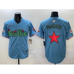 Men Philadelphia Phillies Light Blue Phanatic Limited Stitched Jersey