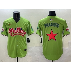 Men Philadelphia Phillies Light Green Phanatic Limited Stitched Jersey