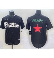 Men Philadelphia Phillies Phanatic Black Lights Out Limited Stitched Baseball Jersey Men Philadelphia Phillies Phanatic Black Lights Out Limited Stitched Baseball Jersey