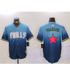 Men Philadelphia Phillies Phanatic Blue City Connect Limited Stitched Jersey Men Philadelphia Phillies Phanatic Blue City Connect Limited Stitched Jersey