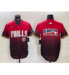 Men Philadelphia Phillies Red Team Big Logo 2024 City Connect Limited Stitched Baseball Jersey 5 Men Philadelphia Phillies Red Team Big Logo 2024 City Connect Limited Stitched Baseball Jersey 5