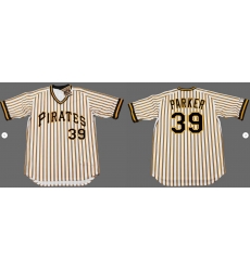 Men Pittsburgh Pirates 39 Dave Parker White Pinstripe Throwback Jerseys Men Pittsburgh Pirates 39 Dave Parker White Pinstripe Throwback Jerseys