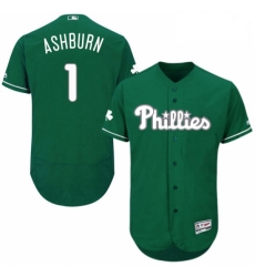 Mens Majestic Philadelphia Phillies 1 Richie Ashburn Green Celtic Flexbase Authentic Collection MLB Jersey Mens Majestic Philadelphia Phillies 1 Richie Ashburn Green Celtic Flexbase Authentic Collection MLB Jersey