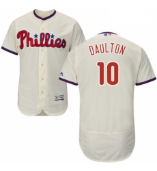 Mens Majestic Philadelphia Phillies 10 Darren Daulton Cream Alternate Flex Base Authentic Collection MLB Jersey Mens Majestic Philadelphia Phillies 10 Darren Daulton Cream Alternate Flex Base Authentic Collection MLB Jersey