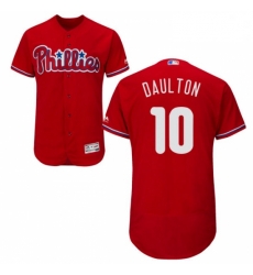 Mens Majestic Philadelphia Phillies 10 Darren Daulton Red Alternate Flex Base Authentic Collection MLB Jersey Mens Majestic Philadelphia Phillies 10 Darren Daulton Red Alternate Flex Base Authentic Collection MLB Jersey