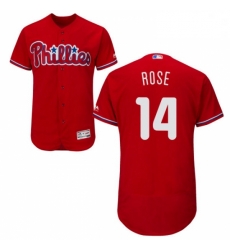 Mens Majestic Philadelphia Phillies 14 Pete Rose Red Alternate Flex Base Authentic Collection MLB Jersey Mens Majestic Philadelphia Phillies 14 Pete Rose Red Alternate Flex Base Authentic Collection MLB Jersey