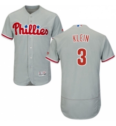Mens Majestic Philadelphia Phillies 3 Chuck Klein Grey Road Flex Base Authentic Collection MLB Jersey Mens Majestic Philadelphia Phillies 3 Chuck Klein Grey Road Flex Base Authentic Collection MLB Jersey